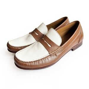 Florsheim Two Tone Men's Penny Loafers Beaufort Moc Size 8.5 D